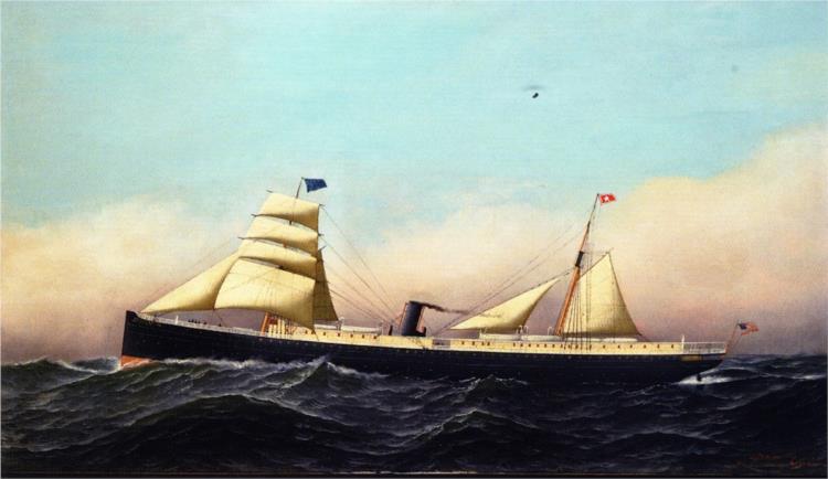 SS Columbia, 1880 - Antonio Jacobsen