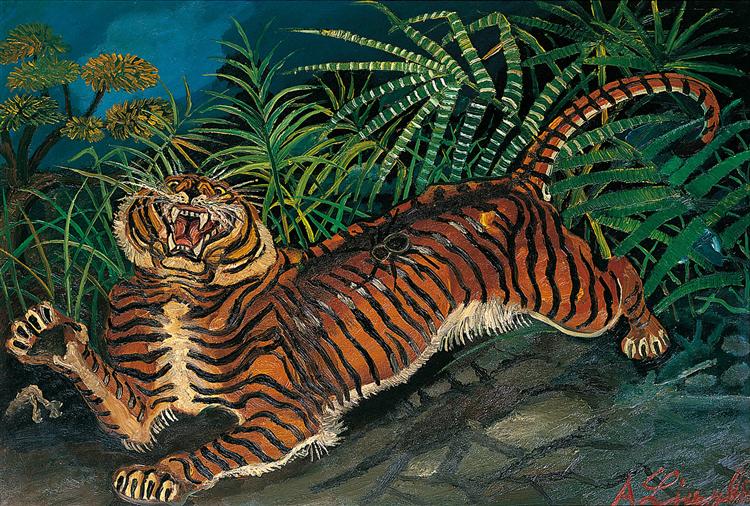 Tiger- - Antonio Ligabue - WikiArt.org