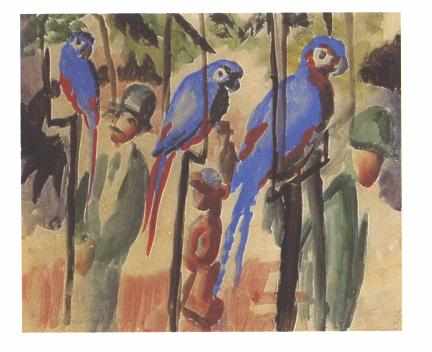 Blue Parrots - Август Маке