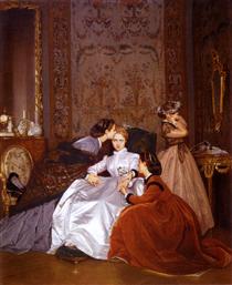 The reluctant bride - Auguste Toulmouche