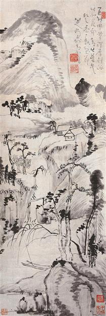 Landscape (Juran Style) - Бада Шаньжэнь