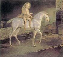 Girl on a white horse - 巴爾蒂斯