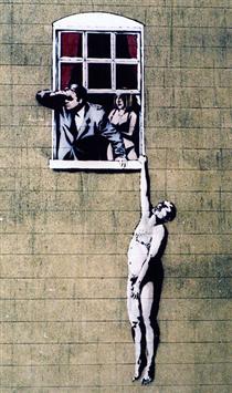 Naked Man - Banksy