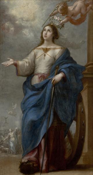 Saint Catherine of Alexandria, 1650 - 1655 - Бартоломео Естебан Мурільйо