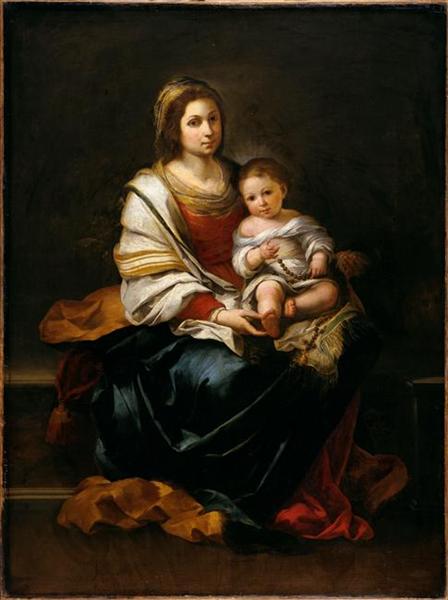 The Madonna of the Rosary - Бартоломео Естебан Мурільйо