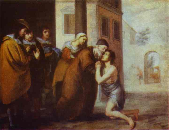 The Return of the Prodigal Son, 1660 - 巴托洛梅·埃斯特萬·牟利羅