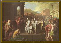 Agrippine Landing at Brundisium with the Ashes of Germanicus - Benjamin West