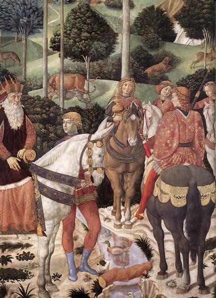 Procession of the Magus Caspar (detail), 1459 - 1461 - Benozzo Gozzoli