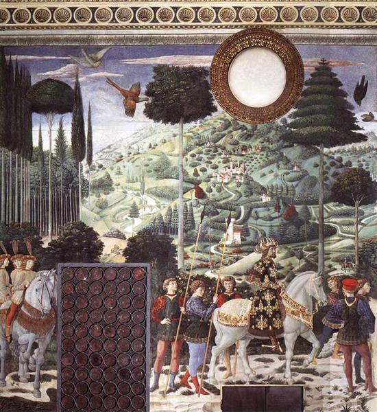 Procession of the Magus Melchior (detail), 1459 - 1461 - Беноццо Гоццоли