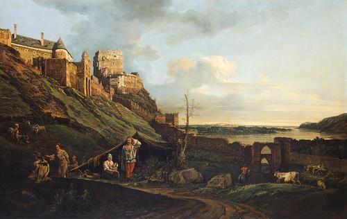The ruins of Thebes on the River March, 1758 - Бернардо Беллотто