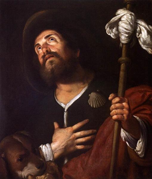 St. Roch, c.1640 - Бернардо Строцці