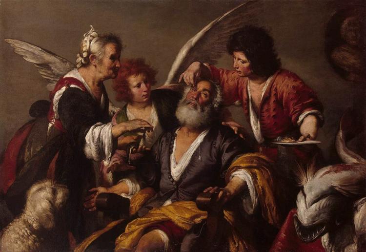 The Healing of Tobit, 1630 - Бернардо Строцци