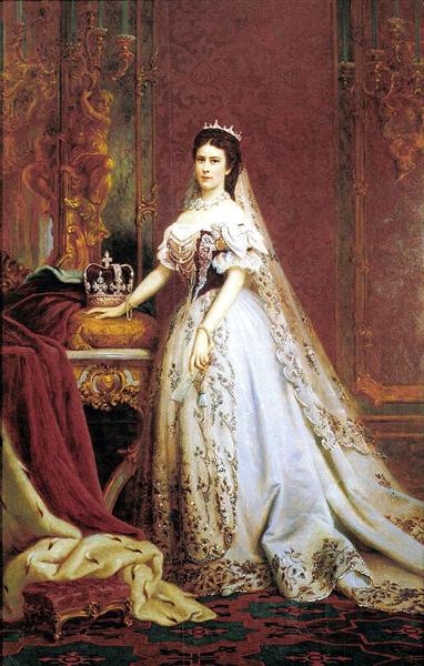 Queen Elisabeth of Hungary and Bohemia, 1869 - Bertalan Szekely