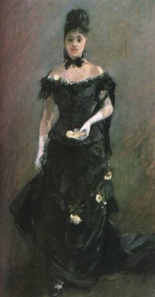 Before the Theatre, c.1875 - Berthe Morisot