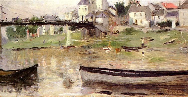 Boats on the Seine, c.1880 - Берта Моризо