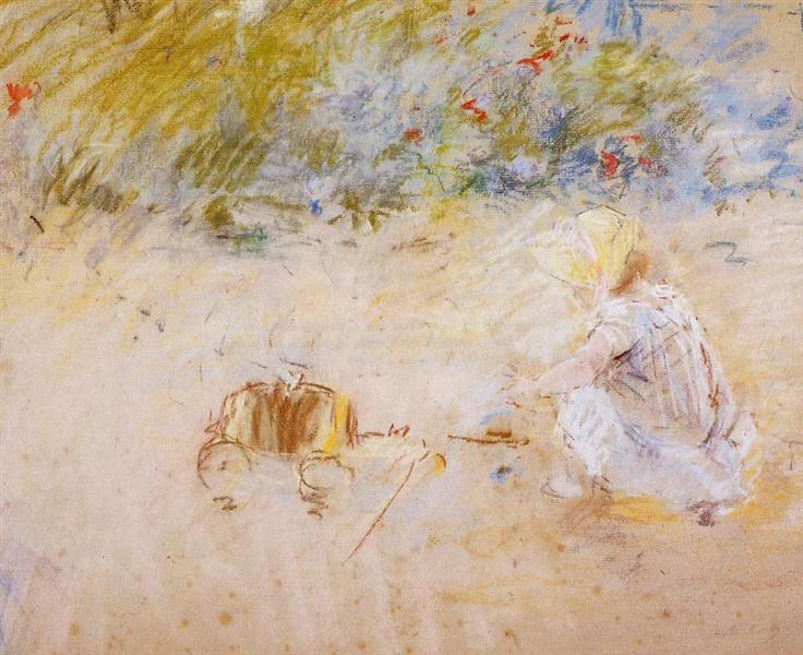 Child Playing in the Garden, 1882 - Берта Моризо