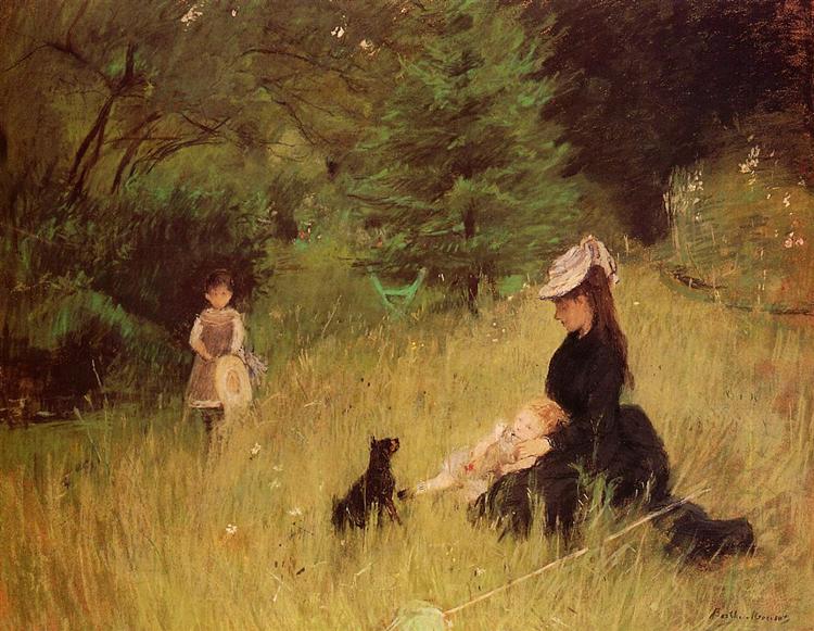 In a Park, c.1874 - Berthe Morisot