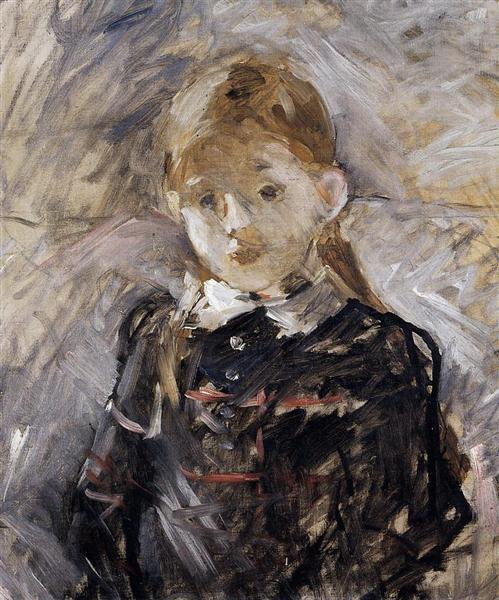 Little Girl with Blond Hair, 1883 - Берта Моризо