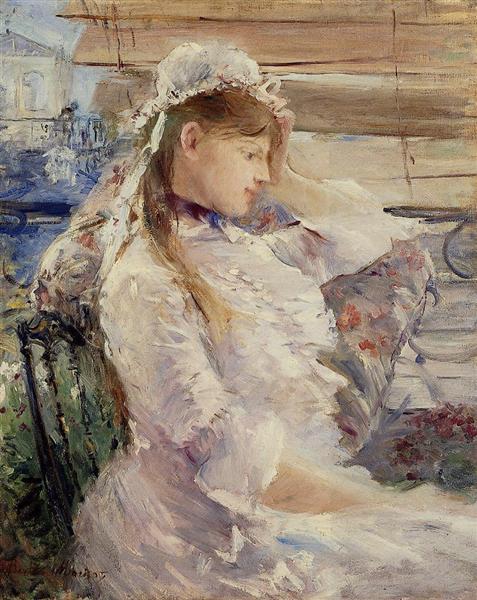 Profile of a seated young woman, 1879 - Berthe Morisot