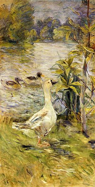 The Goose, 1885 - Berthe Morisot