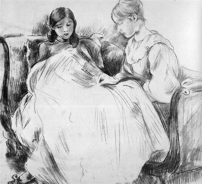 The seamstress Sun - Berthe Morisot
