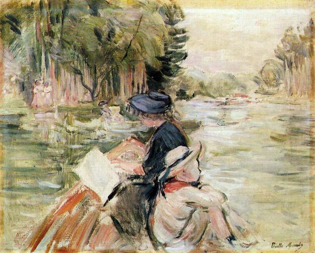Woman with a Child in a Boat, 1892 - Берта Морізо
