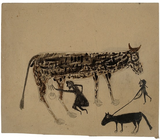Untitled (Milking), c.1939 - Билл Трейлор