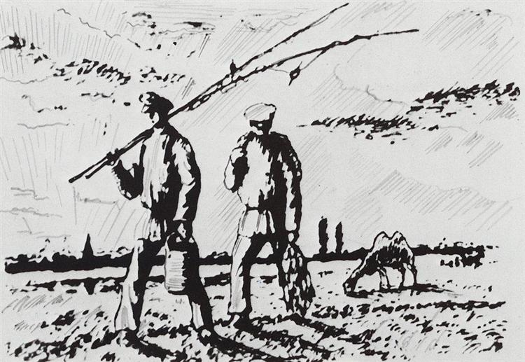 From Fishing, 1923 - Borís Kustódiev