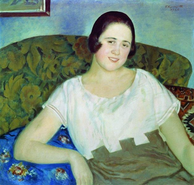 Portrait of I. Ivanova, 1926 - Boris Michailowitsch Kustodijew