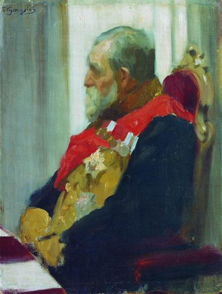 Portrait of P. Salomon, 1902 - 1903 - Borís Kustódiev