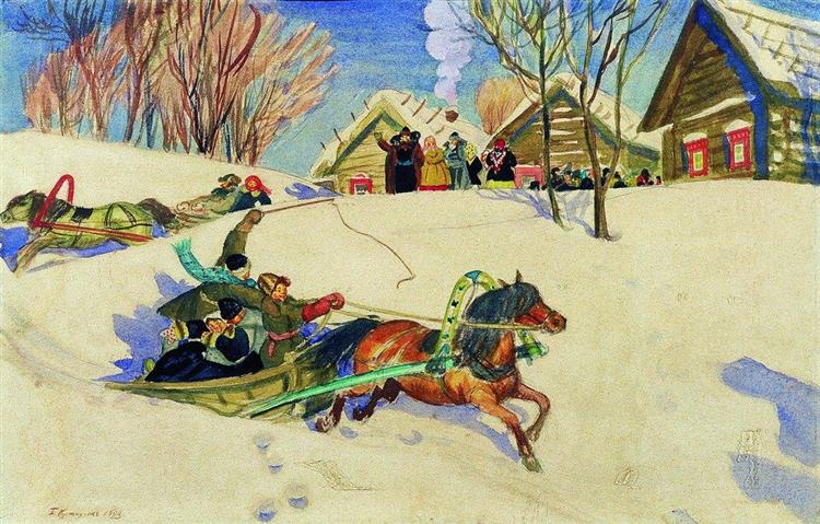 Shrovetide, 1920 - Борис Кустодієв