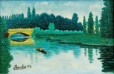 Canoe on the River - Каміль Бомбуа́
