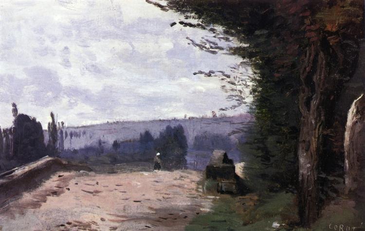 Bridge in the Coubron Valley, c.1870 - c.1872 - Каміль Коро