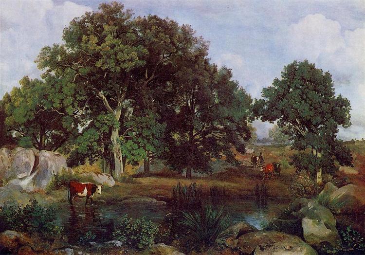 Лес в Фонтенбло, 1846 - Камиль Коро