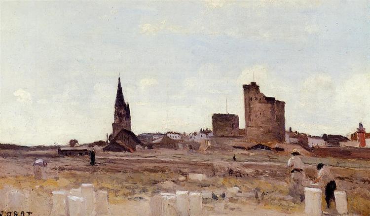La Rochelle Quarry near the Port Entrance, 1851 - Каміль Коро