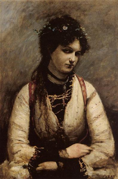 Mademoiselle de Foudras, 1872 - Jean-Baptiste Camille Corot
