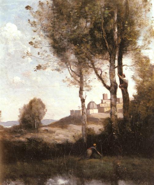 Разорители гнезд в Тоскани, 1855 - 1865 - Камиль Коро