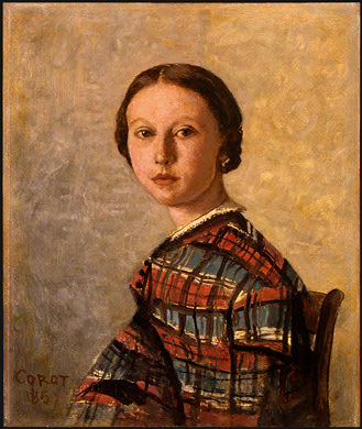 Портрет девушки, 1859 - Камиль Коро