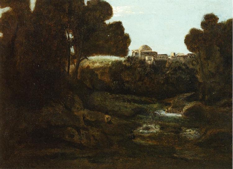 Souvenir of Arricia - Jean-Baptiste Camille Corot