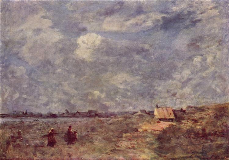 Stormy Weather, Pas de Calais, c.1870 - 柯洛