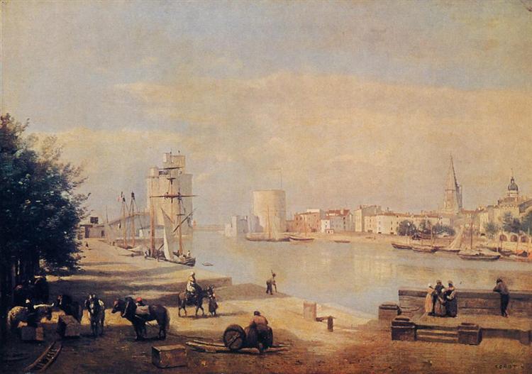 The Port of La Rochelle, 1851 - Jean-Baptiste Camille Corot