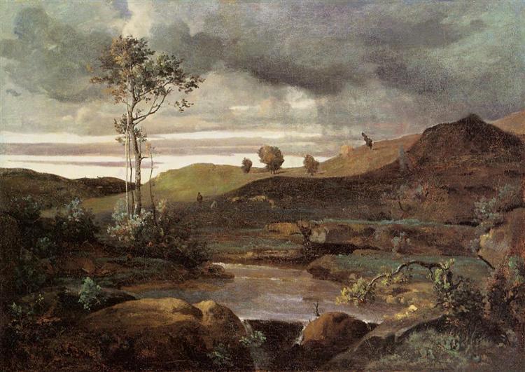 The Roman Campagna in Winter, c.1830 - Camille Corot