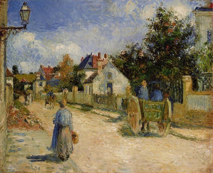 A Street in Pontoise, 1879 - Camille Pissarro