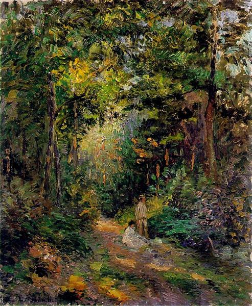 Autumn, Path through the Woods, 1876 - Камиль Писсарро