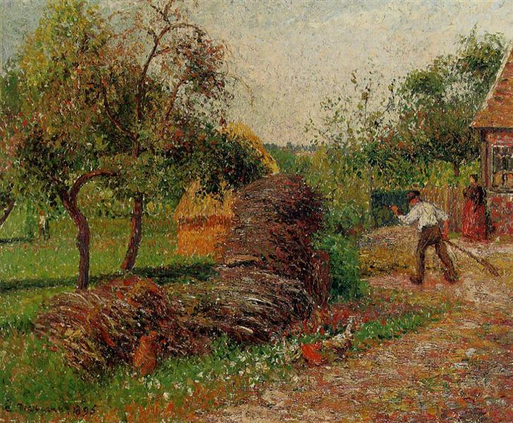 Mother Lucien's Yard, 1895 - Camille Pissarro