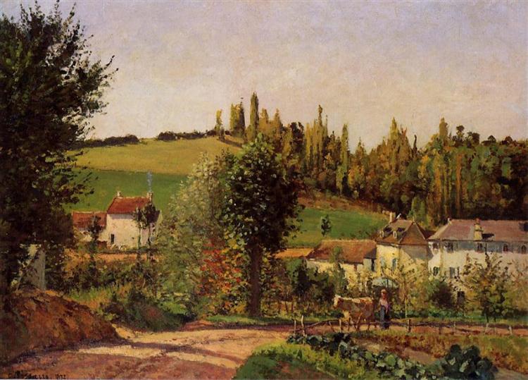 Path Of Hermitage At Pontoise 1872 Camille Pissarro Wikiart Org