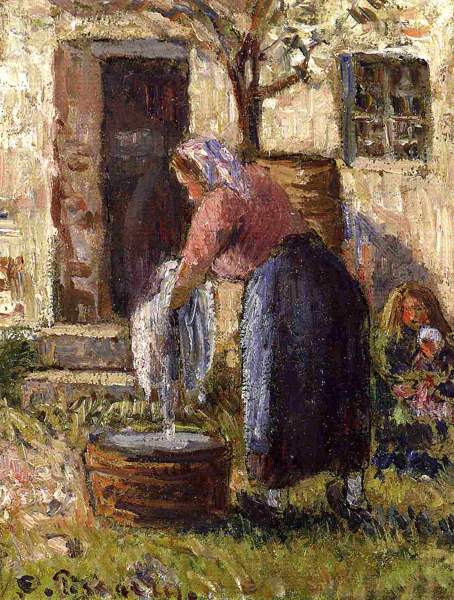 The Laundry Woman, c.1898 - Camille Pissarro - WikiArt.org