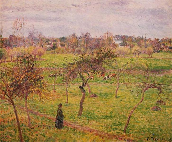 The Meadow at Eragny, 1894 - Камиль Писсарро