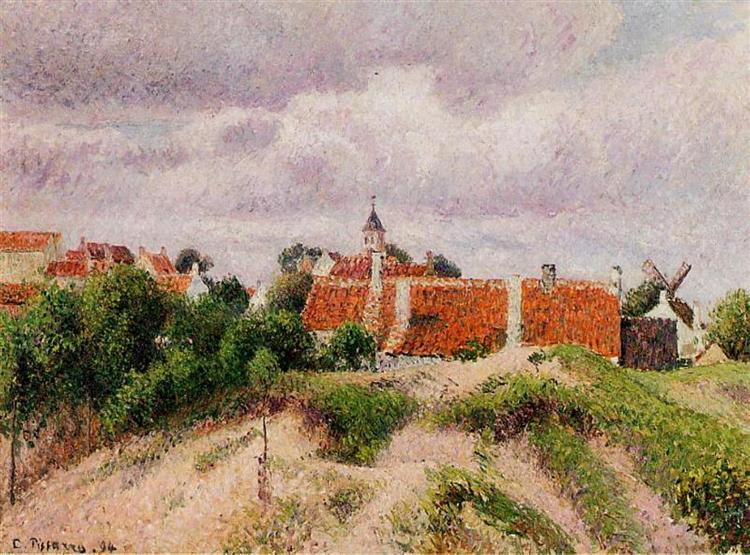 The Village of Knocke, Belgium, 1894 - Камиль Писсарро