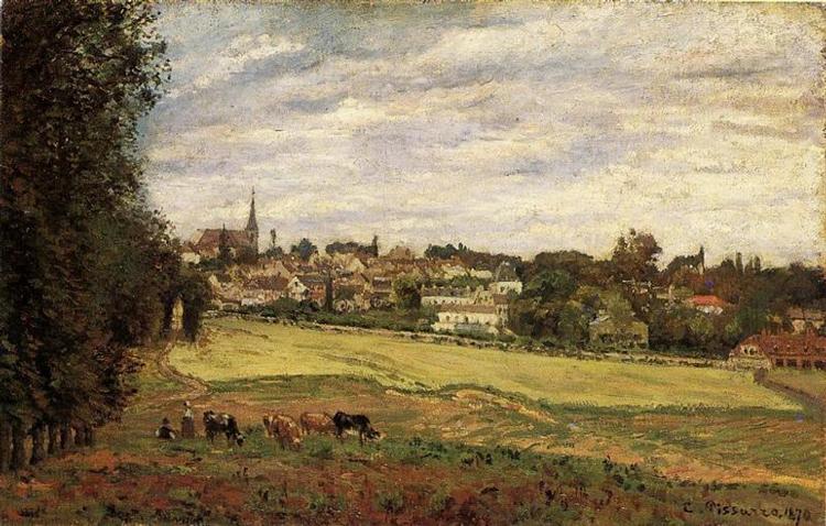 View of Marly le Roi, 1870 - Camille Pissarro